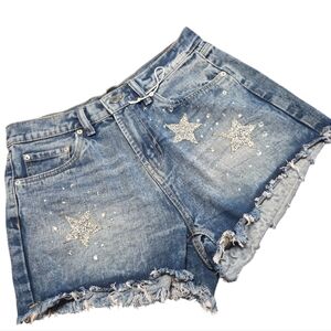 Refuge Denim Star Embellished Women's Jean Shorts..5